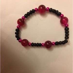 This bracelet is made of string